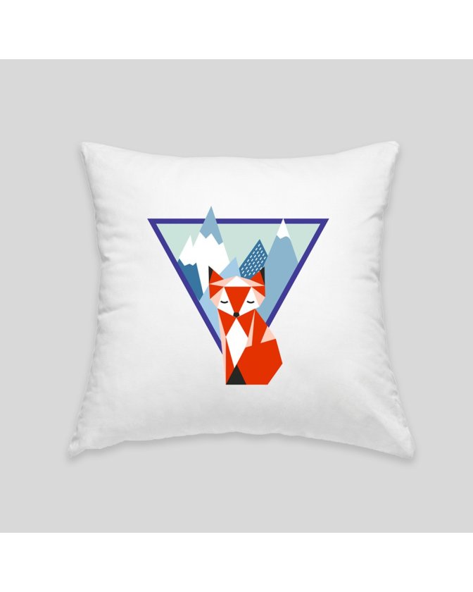 Mountain fox cushion 2