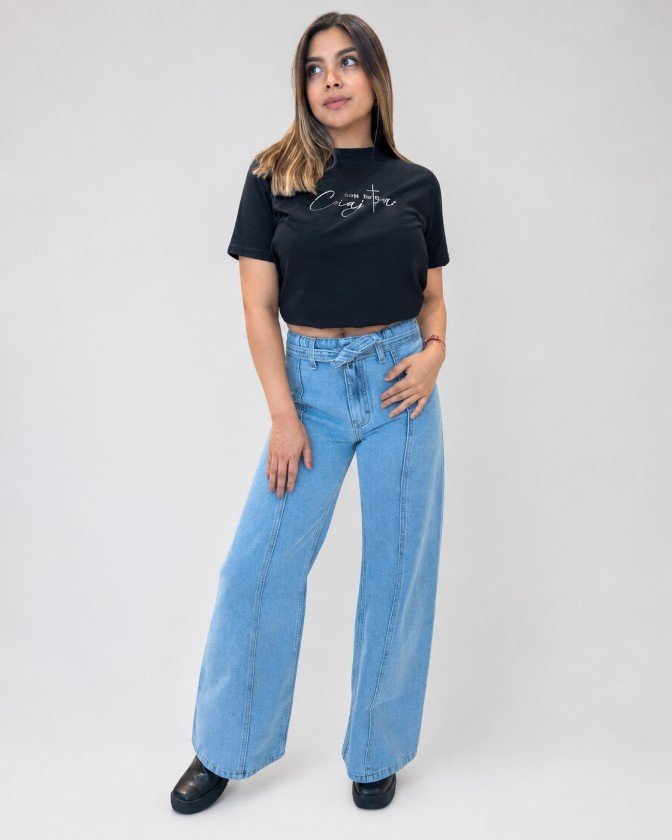 Jean Rígido Wide Leg